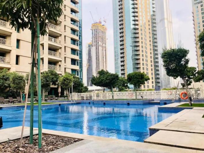 Nasma Luxury Stays - Fancy Apartment With Balcony Near Burj Khalifa Дубай Екстер'єр фото
